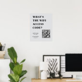 WiFi QR-code poster voor gemakkelijke netwerktoega (Thuiskantoor)