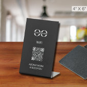 WiFi QR-code Reclamebord Met Voetstuk