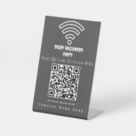 Wifi QR-code scan om te verbinden Licht As Reclamebord Met Voetstuk