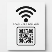 Wifi QR-code scan om te verbinden zelfklevend Fotoplaat (Voorkant)