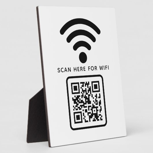 Wifi QR-code scan om te verbinden zelfklevend Fotoplaat (Zijkant)
