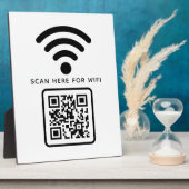 Wifi QR-code scan om te verbinden zelfklevend Fotoplaat (Zijkant)