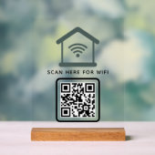 WiFi QR Code Scan om zelfklevende verbinding te ma Acryl Bord (Neutraal)