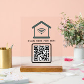 WiFi QR Code Scan om zelfklevende verbinding te ma Acryl Bord (Huwelijk)