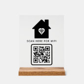 WiFi QR Code Scan om zelfklevende verbinding te ma Acryl Bord (Voorkant)