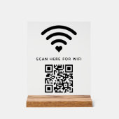 WiFi QR Code Scan om zelfklevende verbinding te ma Acryl Bord (Voorkant)