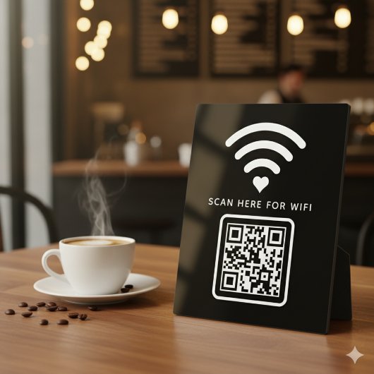WiFi QR Code Scan om zelfklevende verbinding te ma Fotoplaat