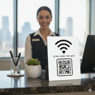 WiFi QR Code Scan om zelfklevende verbinding te ma Fotoplaat