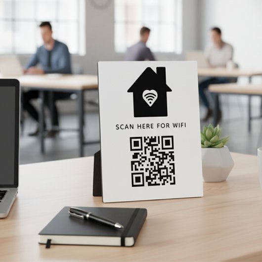 WiFi QR Code Scan om zelfklevende verbinding te ma Fotoplaat