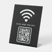 WiFi QR Code Scan om zelfklevende verbinding te ma Reclamebord Met Voetstuk (Voorkant)