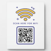 Wifi QR-code scannen om zelfklevend te verbinden Fotoplaat (Voorkant)