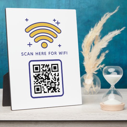 Wifi QR-code scannen om zelfklevend te verbinden Fotoplaat (Zijkant)
