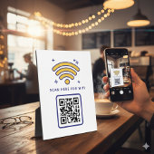 Wifi QR-code scannen om zelfklevend te verbinden Fotoplaat