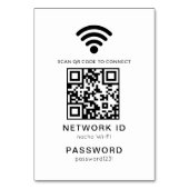 WiFi QR Code Scanner Gast WiFi Wachtwoord Kaart (Voorkant)
