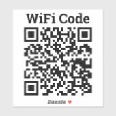 WiFi QR Code Sticker (Vel)