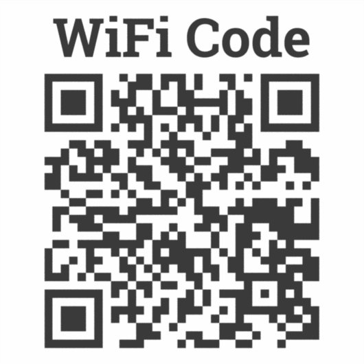 WiFi QR Code Sticker (Voorkant)