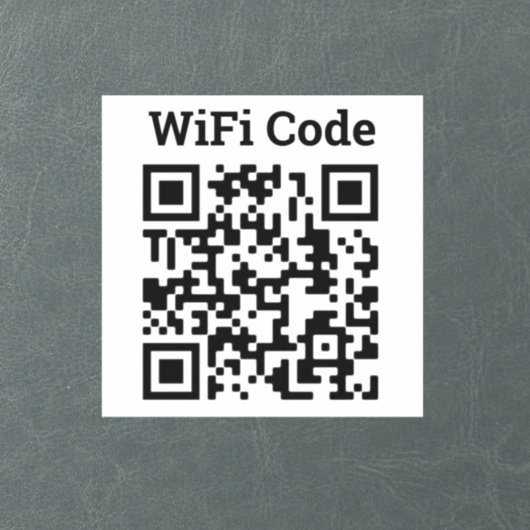 WiFi QR Code Sticker