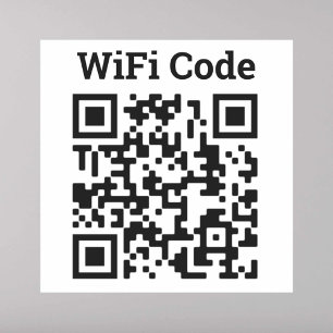 WiFi QR Code Sticker