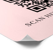 WiFi QR-code Verbind Netwerk Poster Print (Hoek)