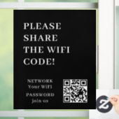 WiFi QR-code Verbindingsnetwerk Ramensticker Raamsticker (Huis)