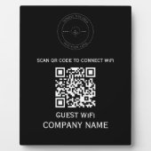 Wifi QR Code Wachtwoord en Netwerknaam Wit Fotoplaat (Voorkant)