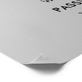 Wifi QR-code wachtwoord | Scan om te verbinden Gri Poster (Hoek)