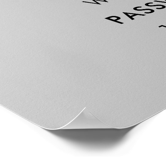 Wifi QR-code wachtwoord | Scan om te verbinden Gri Poster (Hoek)