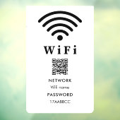 Wifi QR-code wachtwoord | Scan om te verbinden Raamsticker (Vel 3)