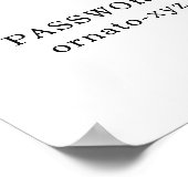 WiFi QR Code Wit Poster – Scan voor toegang (Hoek)