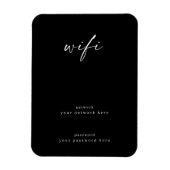 Wifi Sign. for Guest Room 4x6 Framable Magneet (Verticaal)