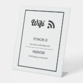 Wifi Sign. Reclamebord Met Voetstuk (Voorkant)