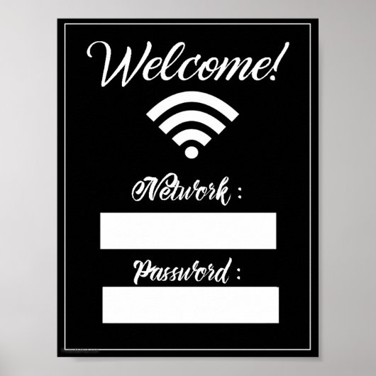 WiFi-teken Poster (Voorkant)