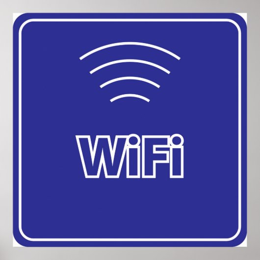 WiFi-teken Poster (Voorkant)