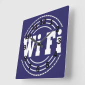 wifi-teken vierkante klok (Hoek)