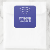 WiFi-teken Vierkante Sticker (Tas)