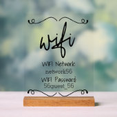 Wifi Vakantiehuis Huis huren Acryl Bord (Neutraal)