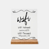 Wifi Vakantiehuis Huis huren Acryl Bord (Voorkant)