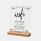 Wifi Vakantiehuis Huis huren Acryl Bord (Hoek)