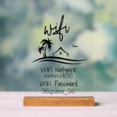 Wifi Vakantiehuis Verhuur Beach House Acryl Bord (Neutraal)