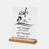 Wifi Vakantiehuis Verhuur Beach House Acryl Bord (Hoek)