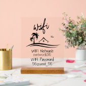 Wifi Vakantiehuis Verhuur Beach House Acryl Bord (Huwelijk)
