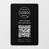 WiFi-vensterstickers | Netwerk QR- vinyl stickerbo Raamsticker (Vel)