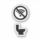 Wifi-vrije zone sticker (Voorkant)