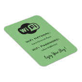 wifi wachtwoord details groen magneet (Rechterzijde)