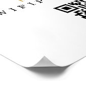 Wifi-wachtwoord en gepersonaliseerd netwerk poster (Hoek)