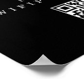 Wifi-wachtwoord en gepersonaliseerd netwerk poster (Hoek)