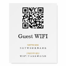Wifi Wachtwoord en Netwerk Gepersonaliseerde QR Co