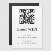Wifi Wachtwoord en Netwerk Gepersonaliseerde QR Co (Voorkant / Achterkant)