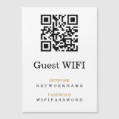 Wifi Wachtwoord en Netwerk Gepersonaliseerde QR Co (Voorkant)