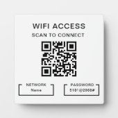 WiFi-wachtwoord en netwerk gepersonaliseerde QR-co Fotoplaat (Voorkant)